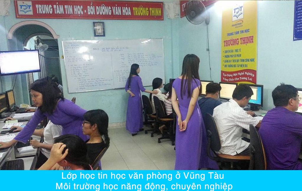 Lớp học tin học văn Phòng ở Vũng Tàu