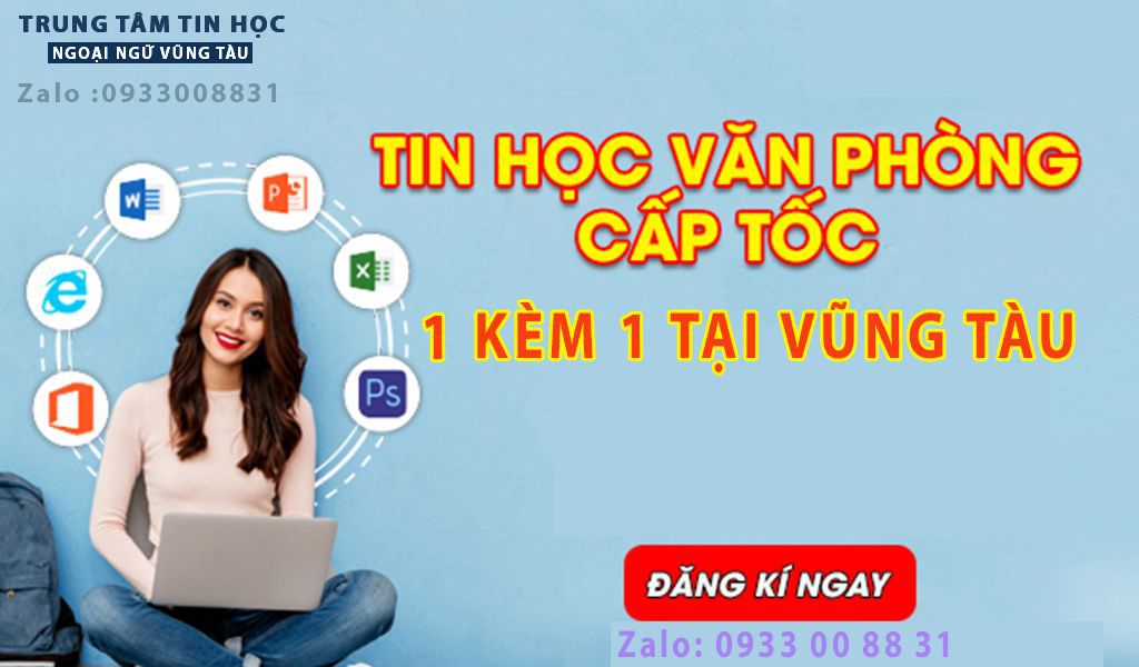 Học vi tính văn phòng ở vũng tàu