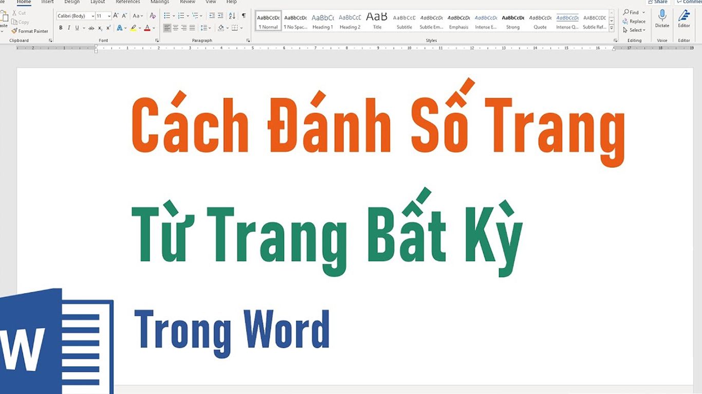 Cách đánh số trang trong word toàn tập