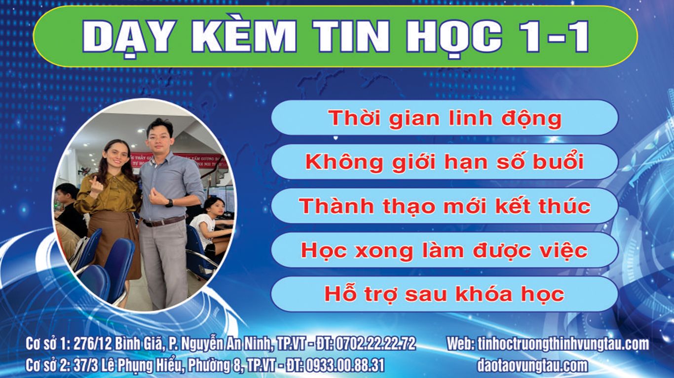 Dạy kèm tin học Vũng Tàu